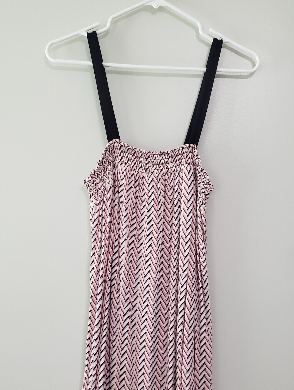 LOFT Sundress Small Multicolor Chevron Soft Strappy Coastal Beach Vacation Boho - Picture 2 of 15